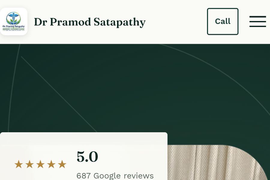 Dr Pramod Satapathy Homeopathy Clinic Website