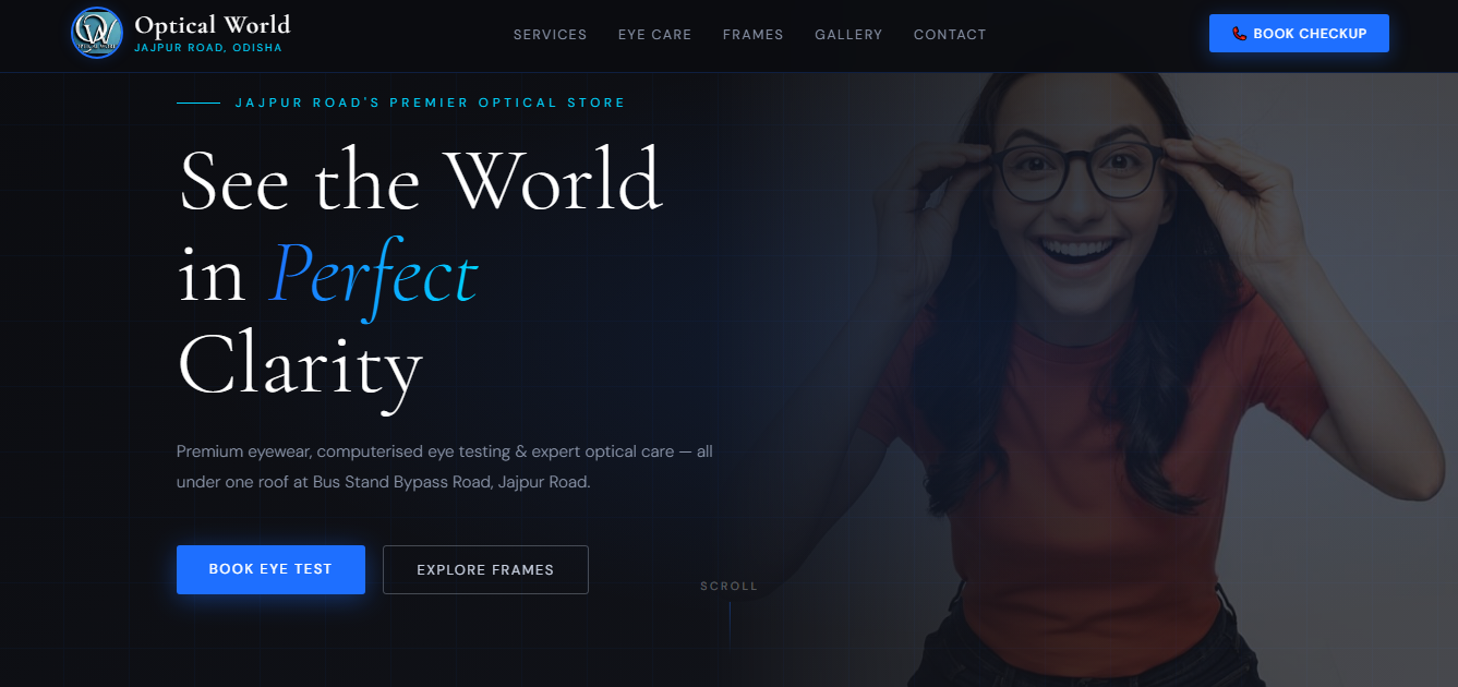 Optical World Retail Website